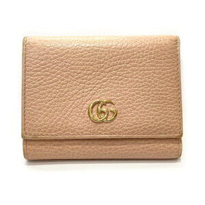 Gucci tri fold wallet leather pink